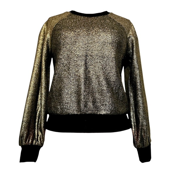 Express Sweaters - HP🎉 ⭐ Express Metallic Pullover Crew Neck Sweater - Size SP
